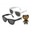 Wize&Ope - Foldable Sunglasses Black/White