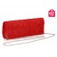 GREGORY LADNER – LACE ENVELOPE CLUTCH - RED