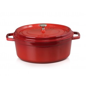 Staub Oval Casserole - Cherry