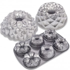 Nordic - Jubilee, Blossom & Garland Bundt Pan Set