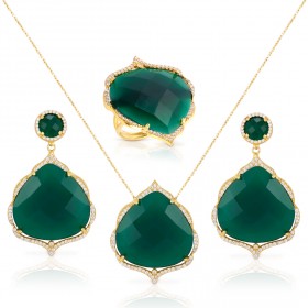 طقم الزمرد من باهار