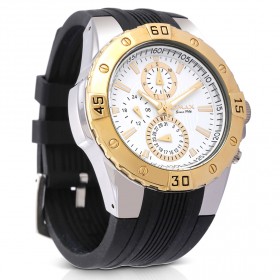 ساعة "أوماكس" باللون الذهبي و الأسود مع أوجه متعددة الوظائف