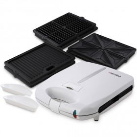 Aardee - Interchangeable 3 Plate Grill - White
