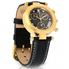 ساعة كلاوس كوبيك بالجلد الأخضر الطبيعي