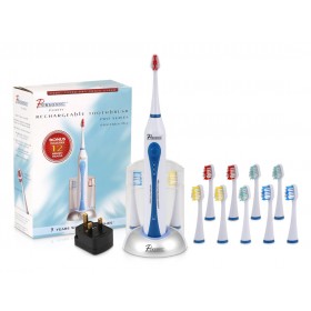 Pursonic Rechargeable Deluxe Plus Oral Care Brush & 12 Heads 