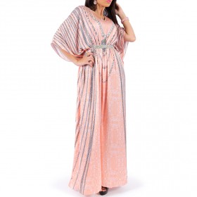 أنشال شاندا - جلابية اللؤلؤ القرنفلي