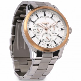 أوماكس – ساعة ستانلس ستيل باللون الذهبي الوردي