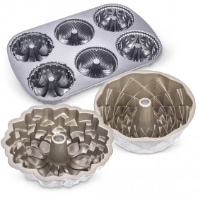 Nordic - Jubilee, Blossom & Garland Bundt Pan Set