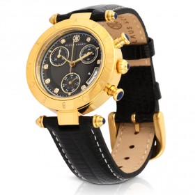 ساعة كلاوس كوبيك بالجلد الأخضر الطبيعي