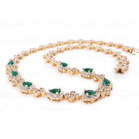 Jacqueline Kennedy - Emerald Drop Jewelry Set