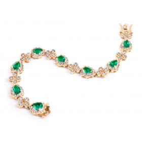 JK - Emerald Drop Bracelet