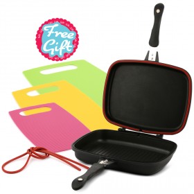 ريلانس – مقلاة ثنائية الوجه مع هدية
