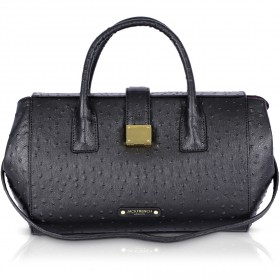 جاك فرينش لندن – حقيبة فيتزروفيا اوستريتش باللون الأسود