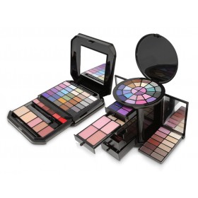 مجموعة علبتي الماكياج الخزانة والسفر من نوبا