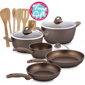 بريستيج – طقم الطبخ من 8 قطع مع هدية مجانية