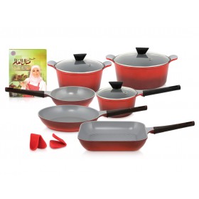 طقم أواني الطهي 10 قطع من منال العالم