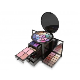 مجموعة علبتي الماكياج الخزانة والسفر من نوبا