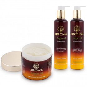 أروما أرجان - طقم زيت إصلاح الشعر