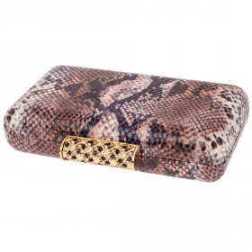 أميشي - حقيبة السهرة بنقشة الثعبان