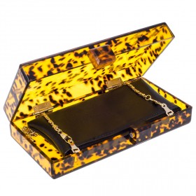 أميشي - حقيبة السهرة بنقشة السلحفاة